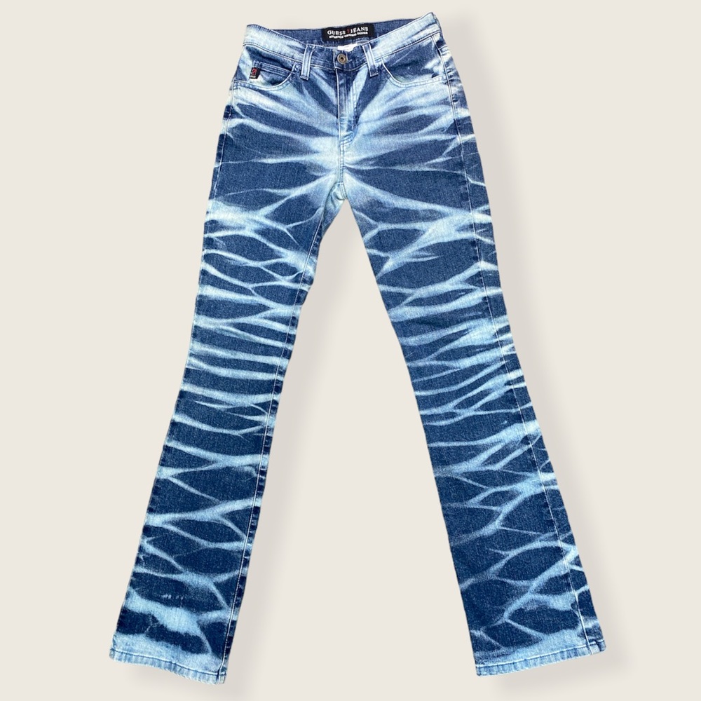 vintage guess high waisted geometric jeans